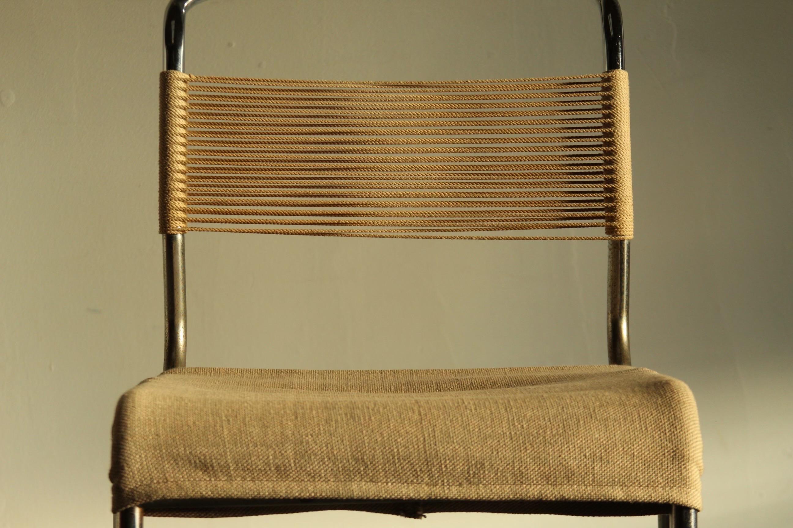 Mid-Century Modern Andre Dupre String Chair for Knoll Associates, 1947 For Sale