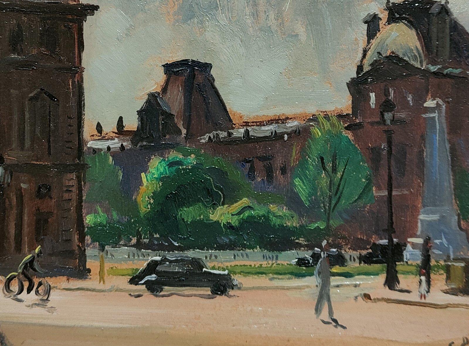 Peinture à l'huile d'Andre Eugene Louis Chochon 