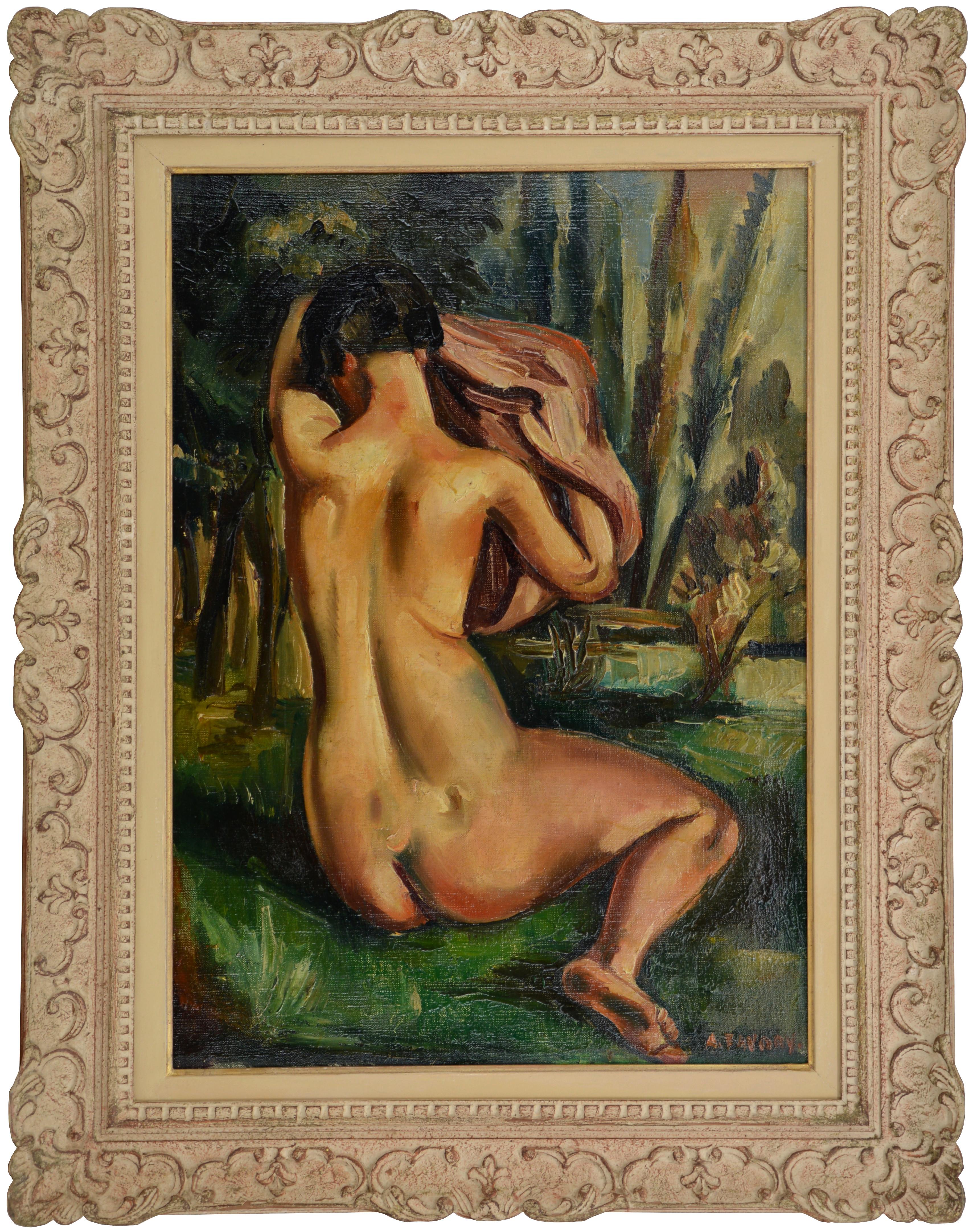 André Favory Figurative Painting - Andre Favory, Nude