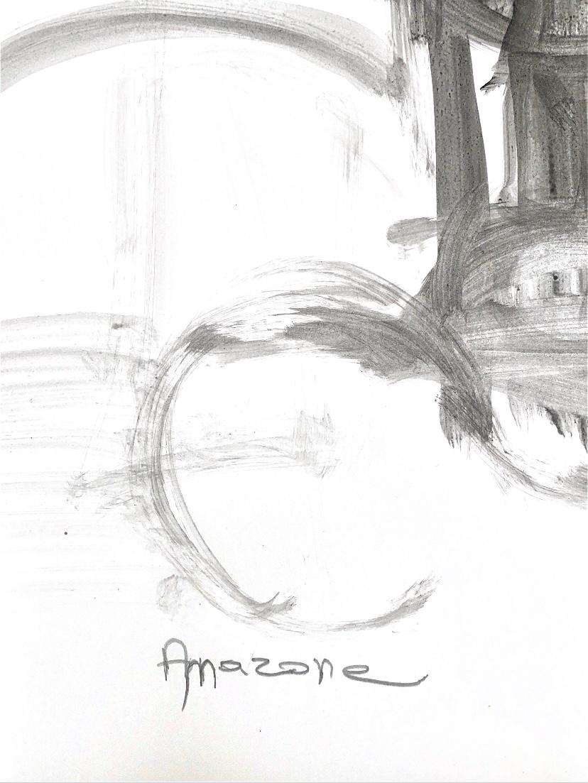 André Ferrand - Amazon Tinta diluida sobre papel en Bueno estado para la venta en Saint ouen, FR
