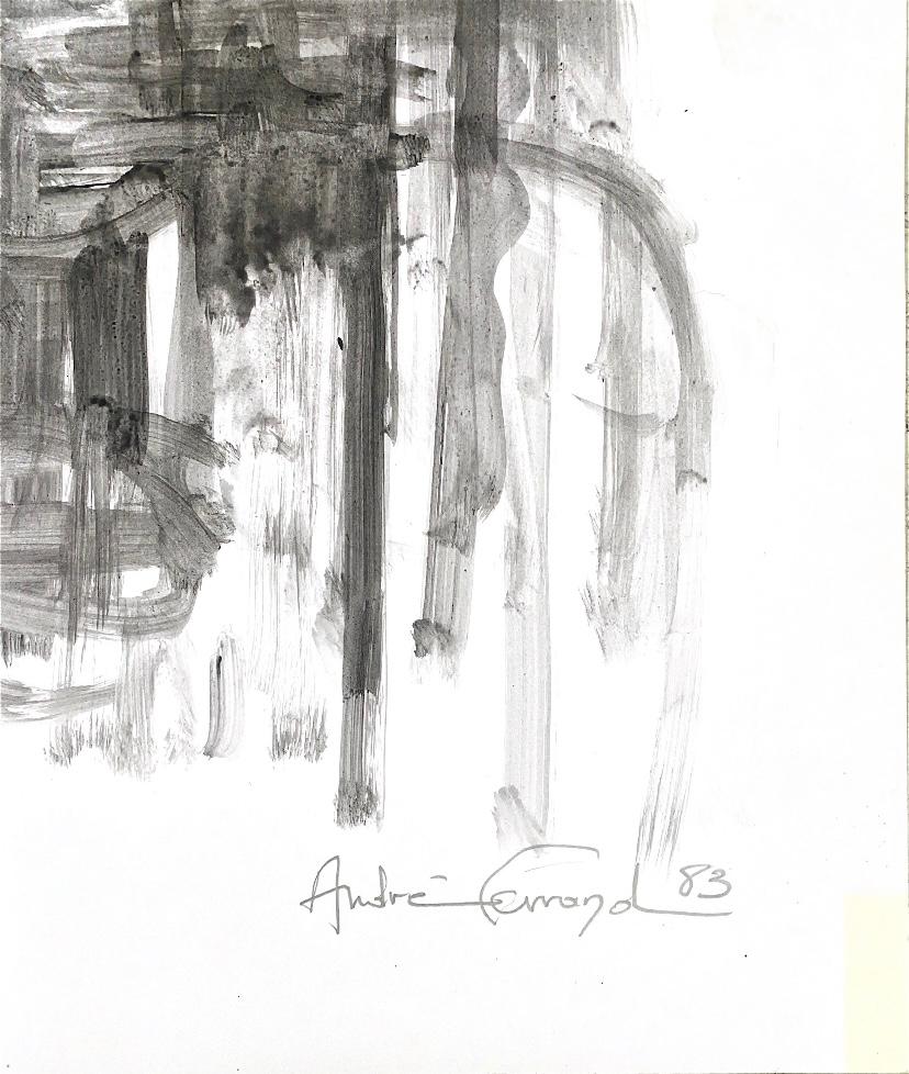 André Ferrand - Amazon Diluted ink on paper In Good Condition For Sale In Saint ouen, FR
