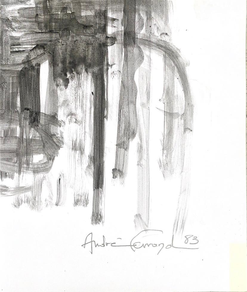 André Ferrand - Amazon Tinta diluida sobre papel finales del siglo XX en venta