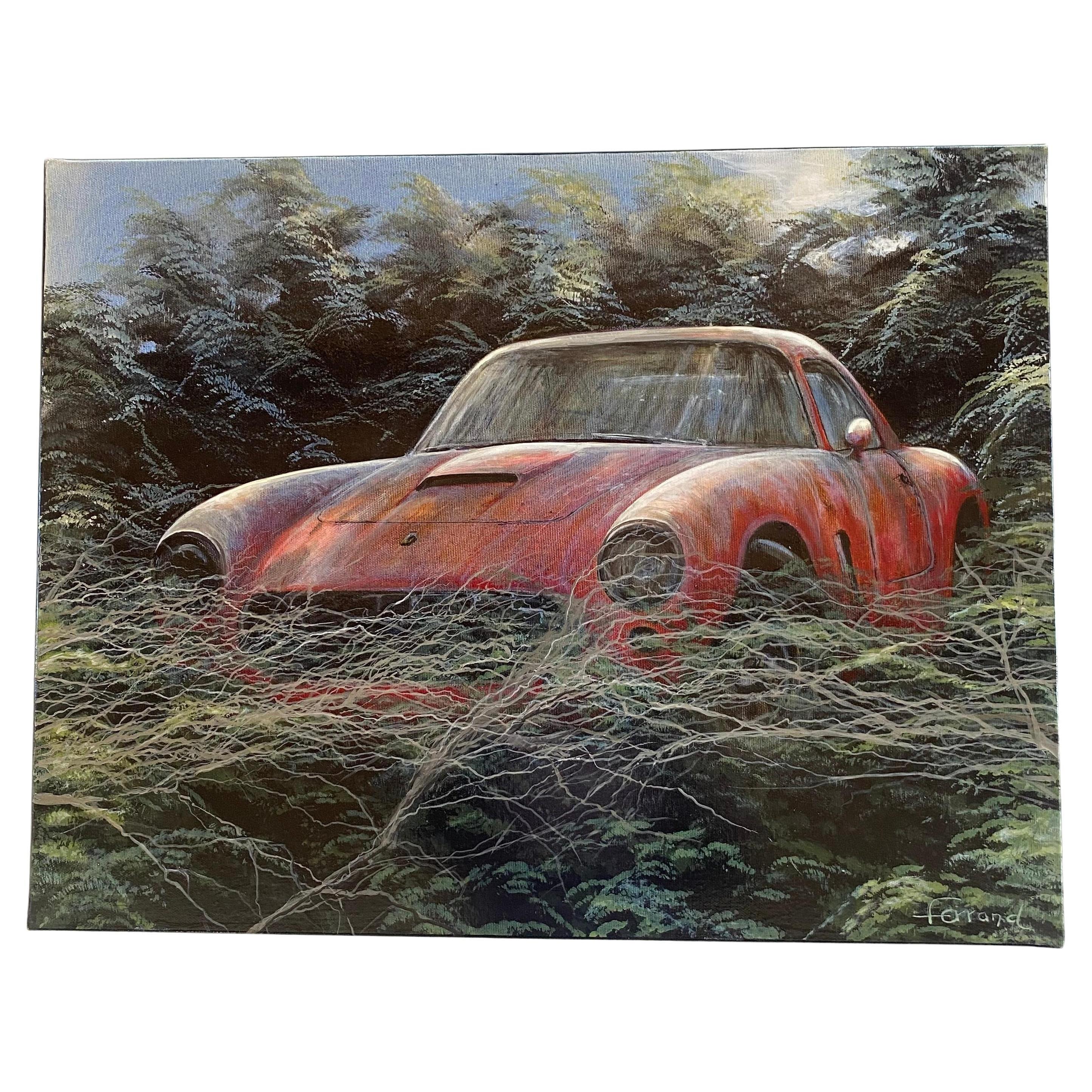 André Ferrand - Ferrari 250 GTO - Óleo sobre lienzo 
doble firma titulada y fechada en 2011 en el reverso
64 x 51 cm
En perfecto estado
