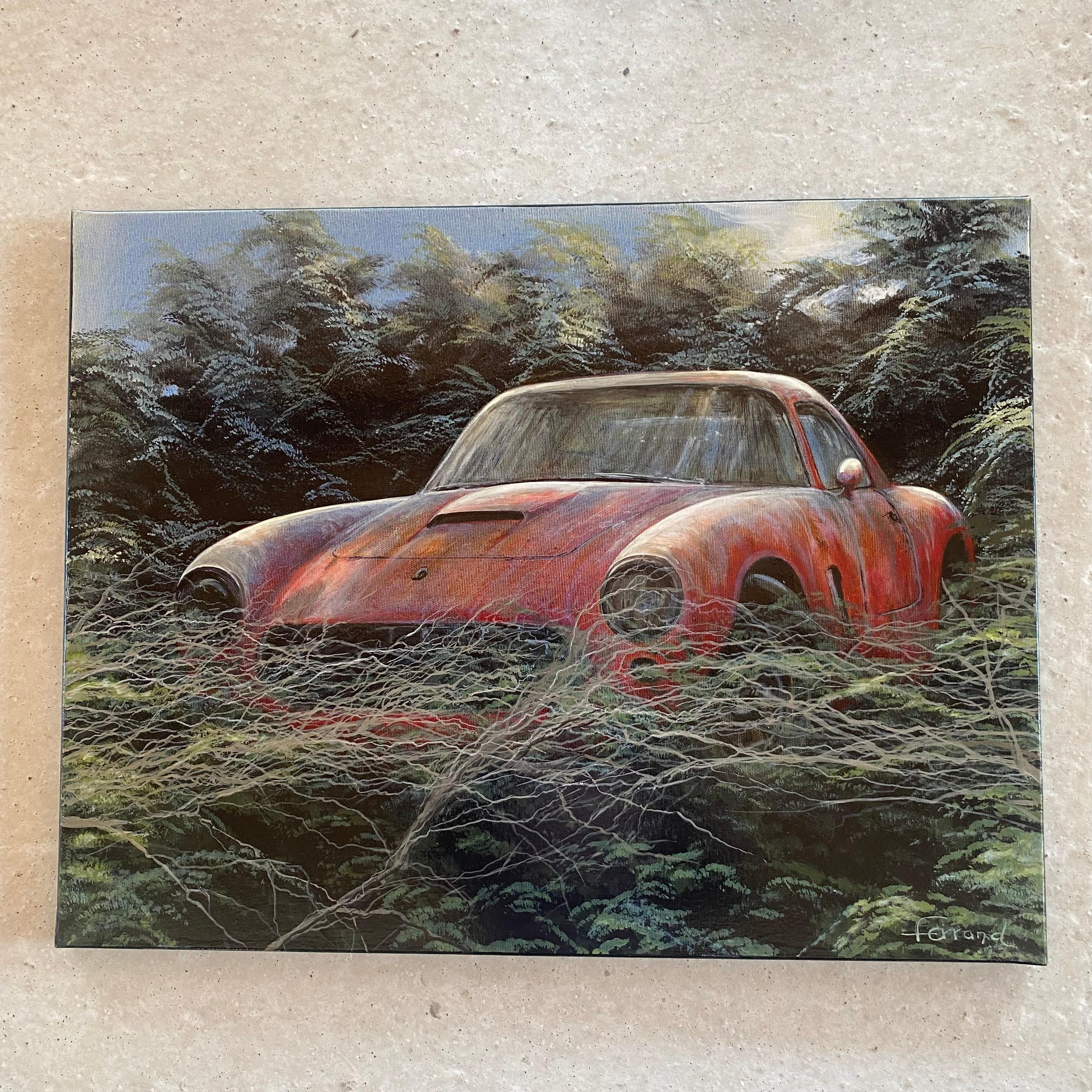 André Ferrand - Ferrari 250 GTO - Óleo sobre lienzo - 2011 Francés en venta