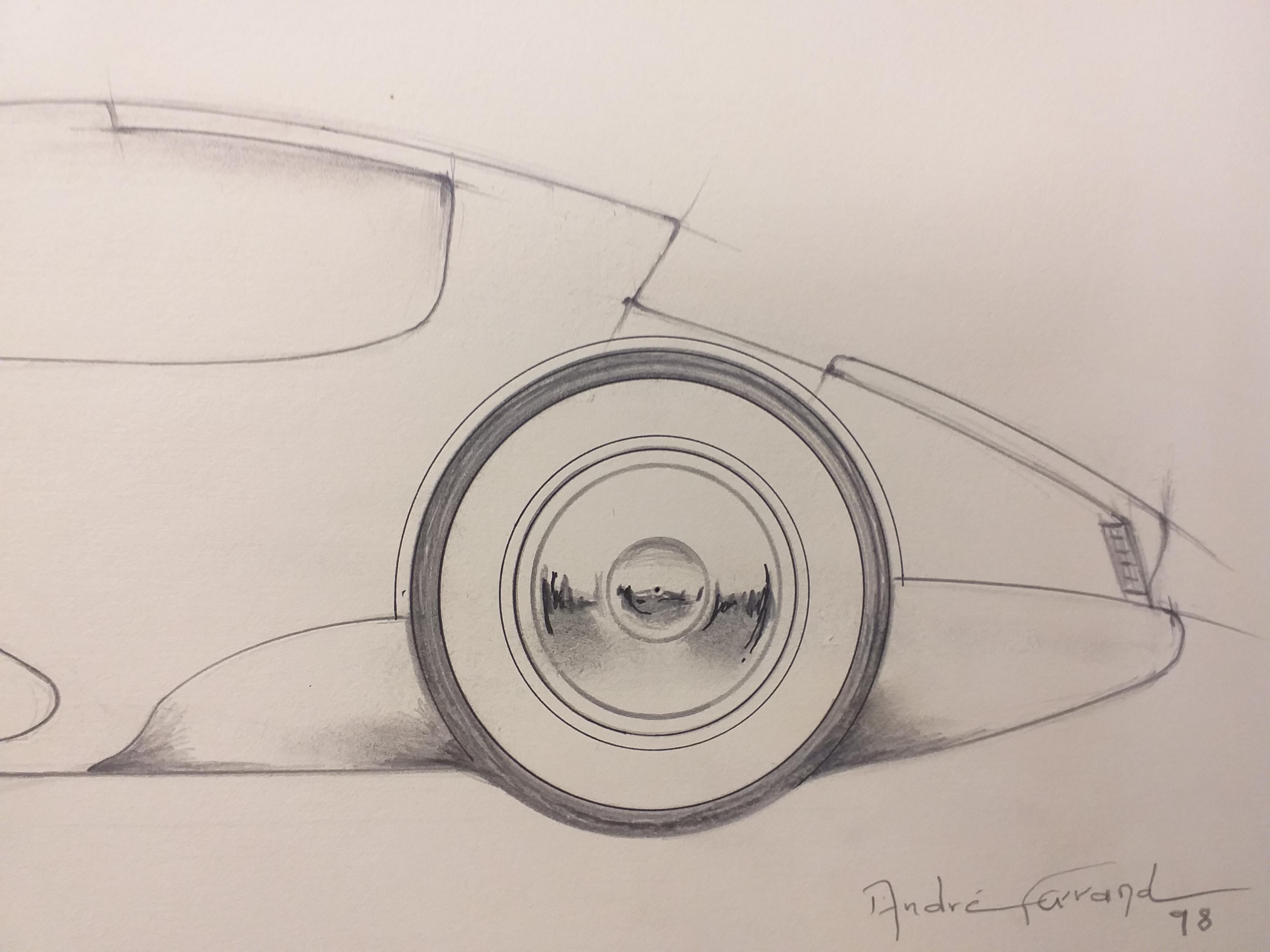 André Ferrand. 
Large coupe 1
Original work : pencil & ink. 
Signed and dated lower right. 
L 78cm. H 35cm.
690€.
 