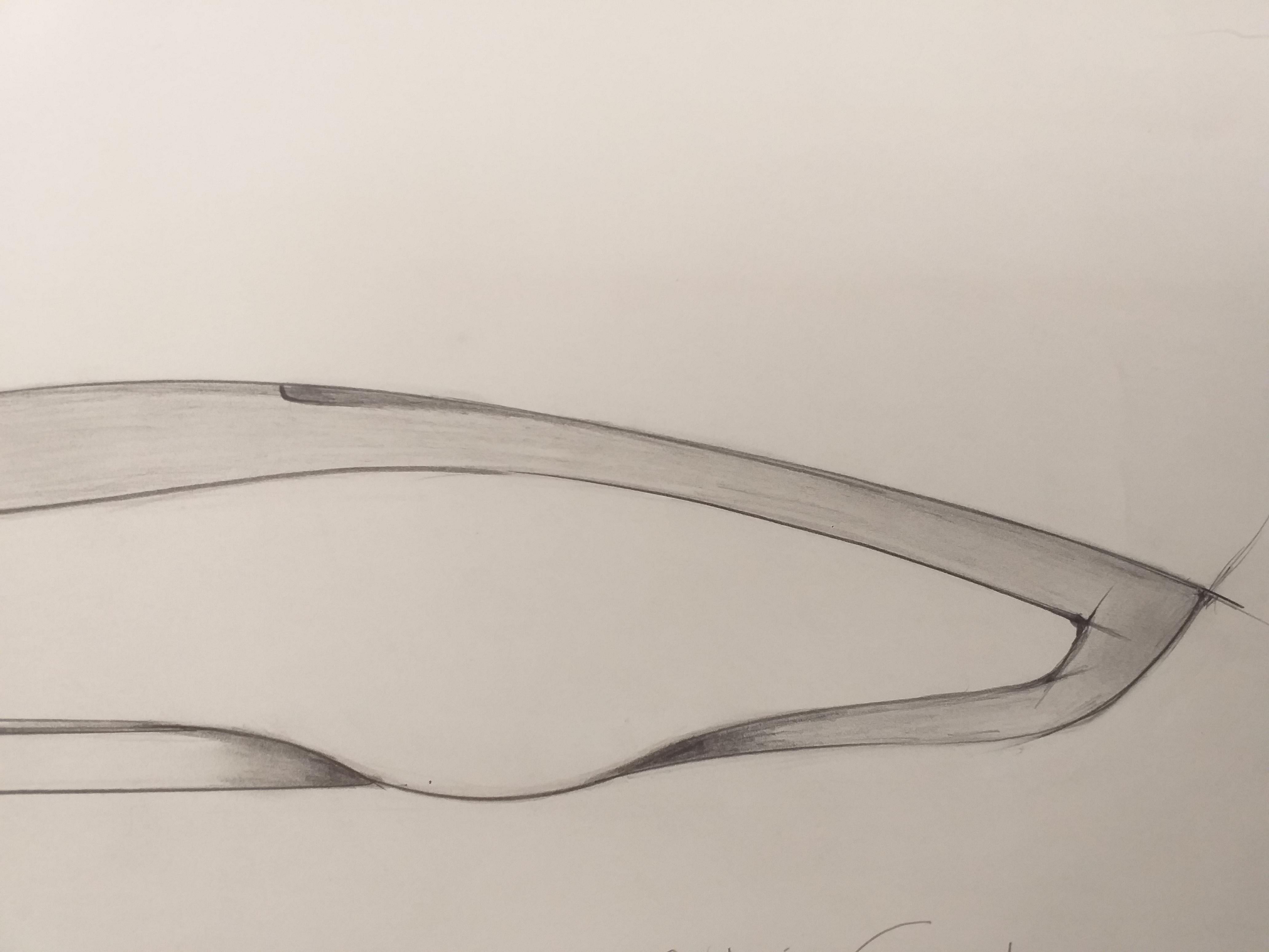 André Ferrand. 
The perfect line. 
Original work : pencil. 
Signed & dated lower right. 
L 65cm. H 25cm.
290€.