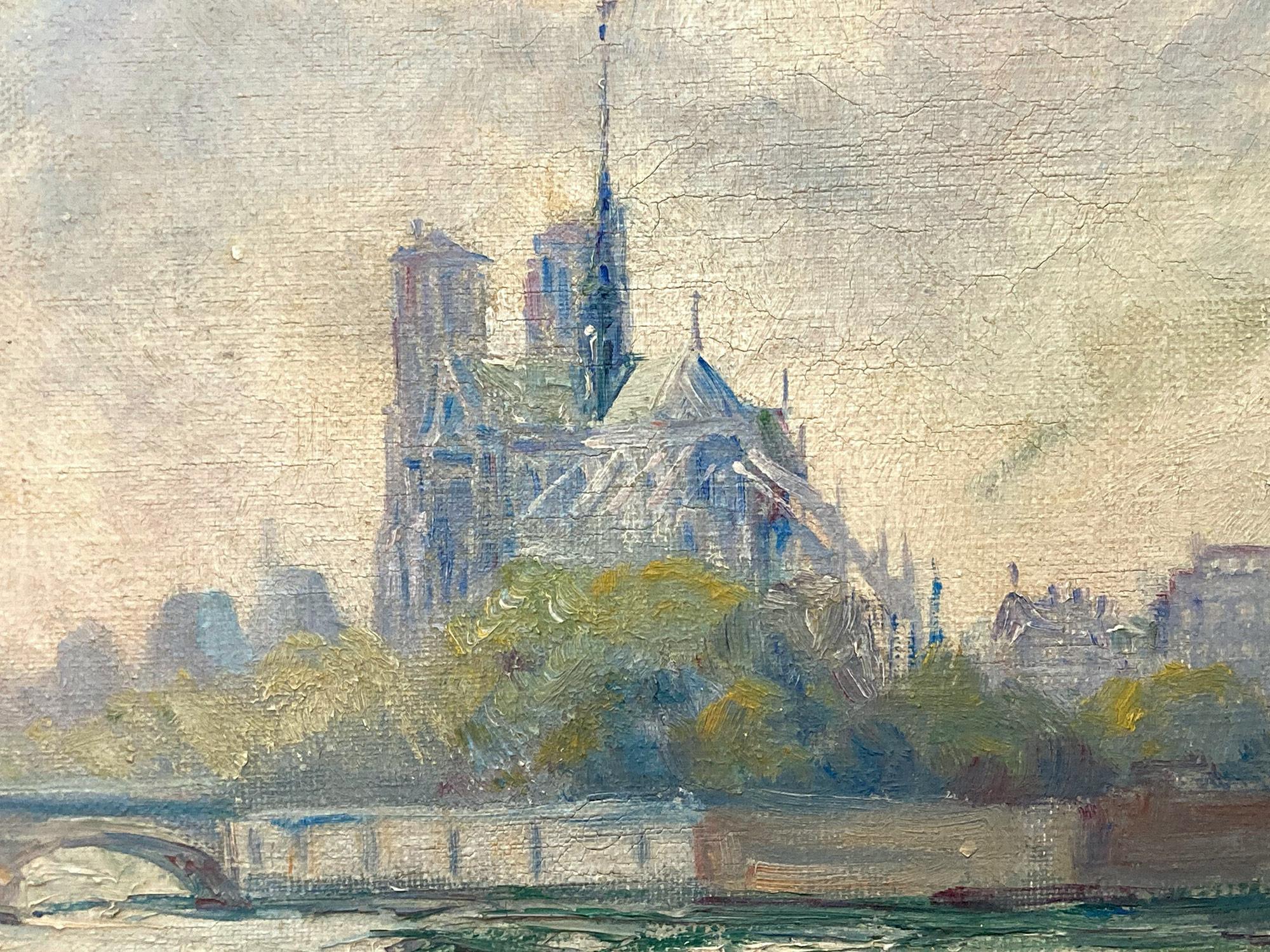 impressionist notre dame painting