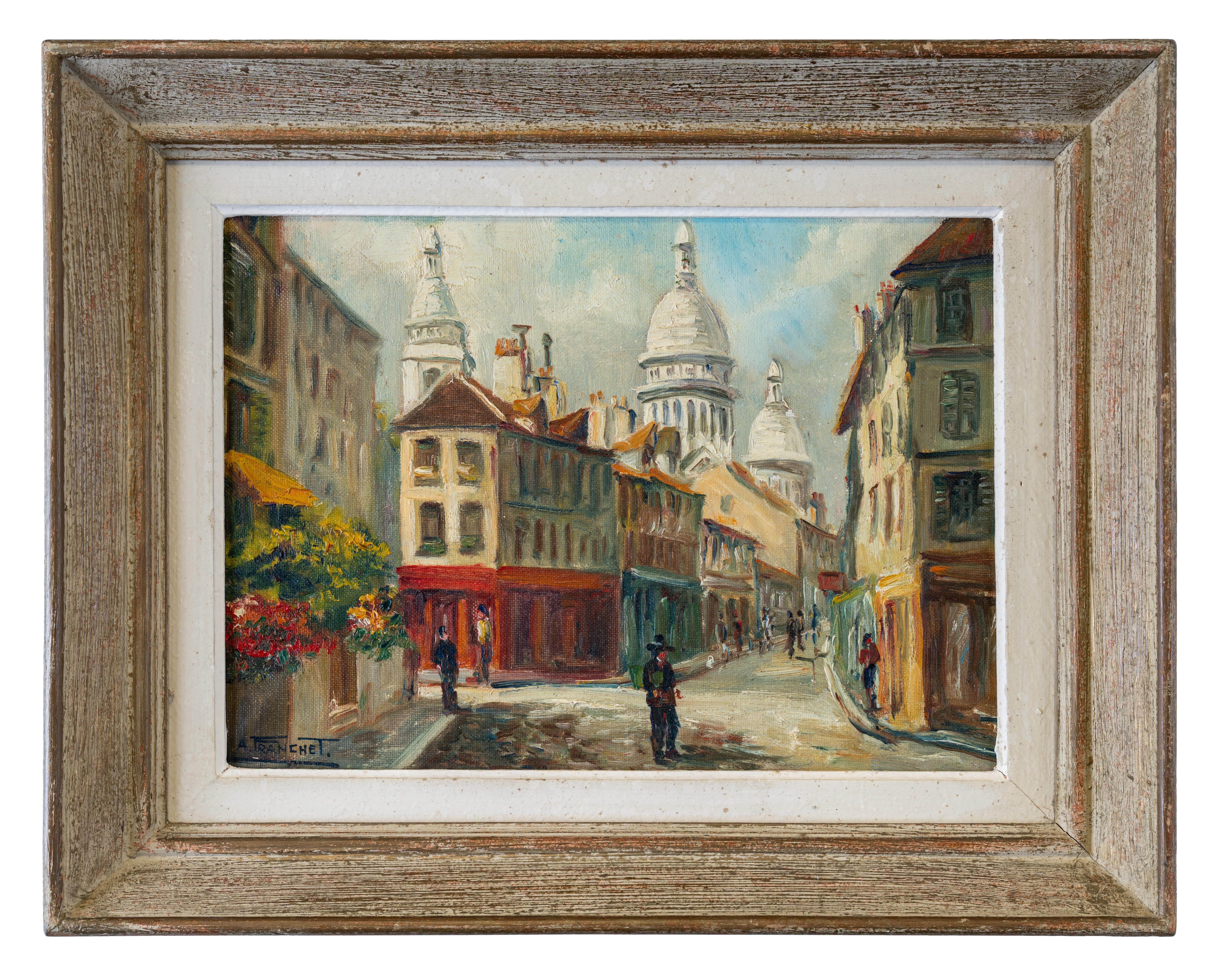 Andre Franchet Landscape Painting - Montmartre, Paris