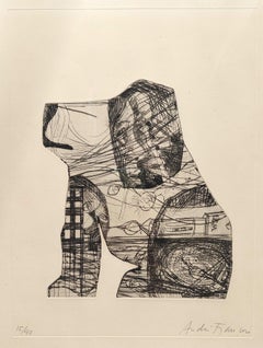 Vintage Dog. 1975. Paper, etching 15/40. 38x28 cm