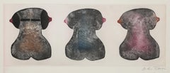 Trois torses, gravure et aquatinte modernes d'Andre François