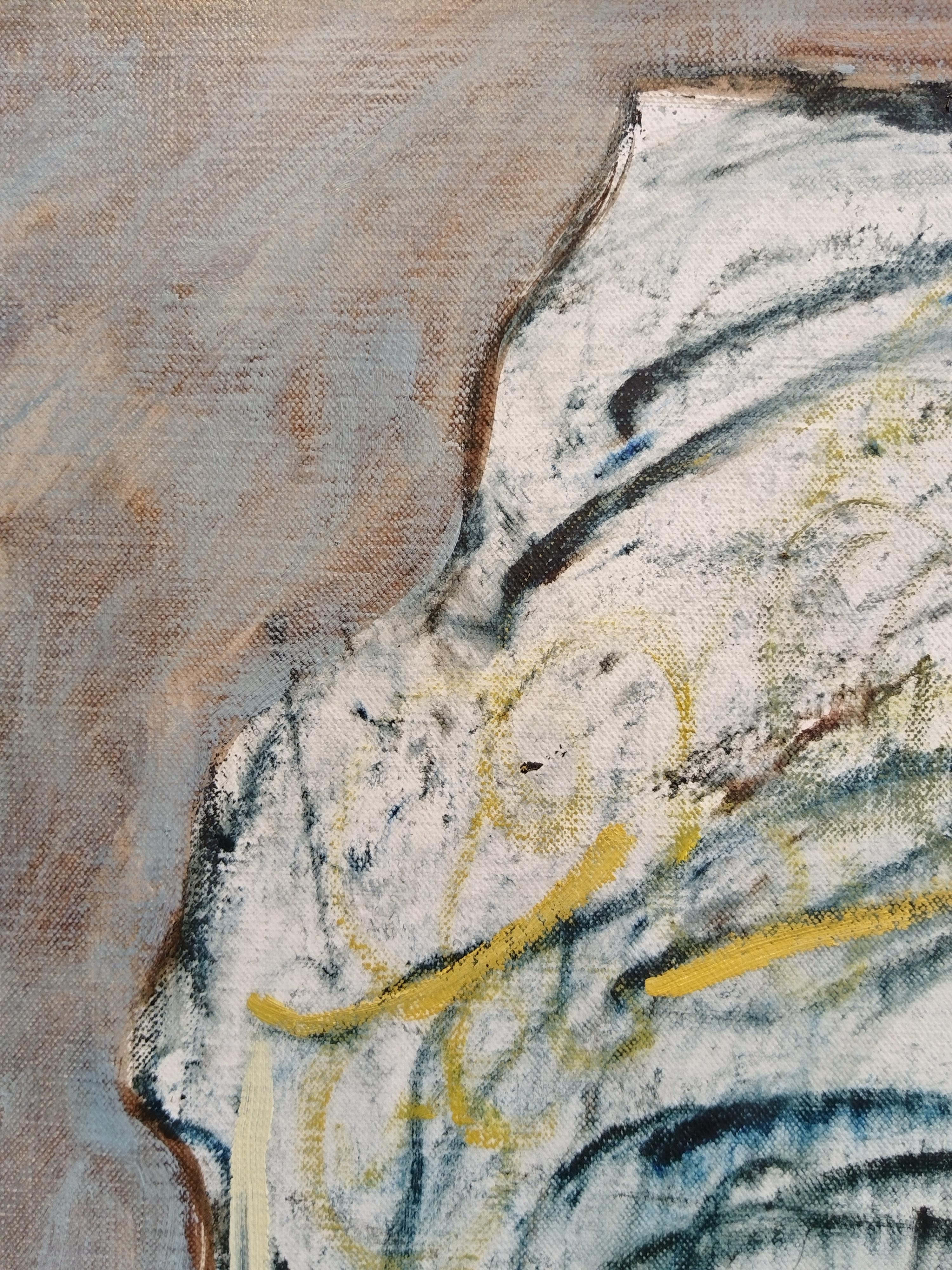 Portrait expressionniste à l'huile 