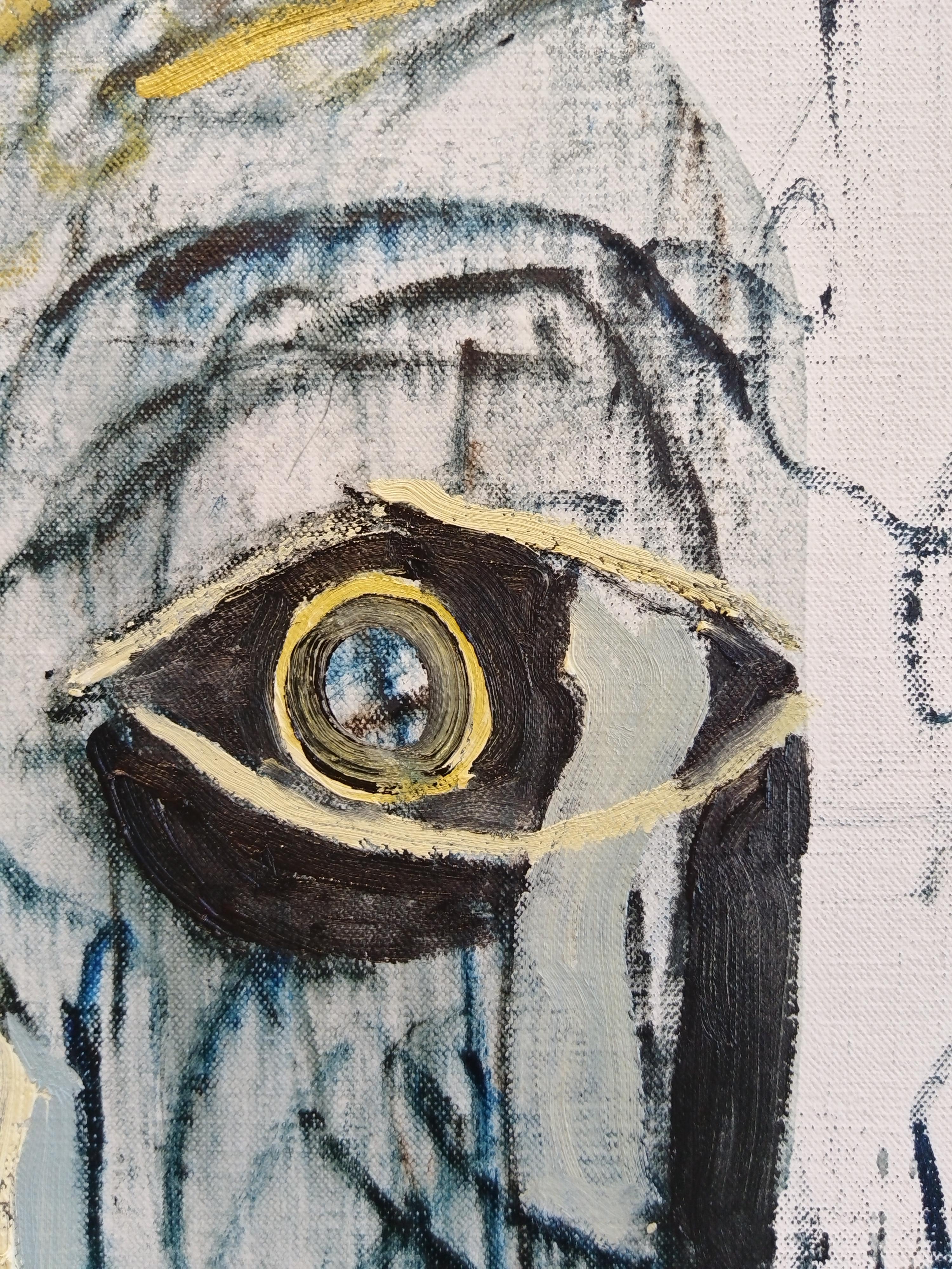 Portrait expressionniste à l'huile 