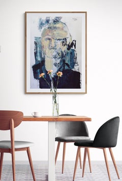 Expressionist Portrait Oil Painting on Paper "Bully Boy"