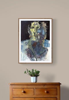 Expressionist Portrait Oil Painting on Paper "Portrait of a Proud Man"