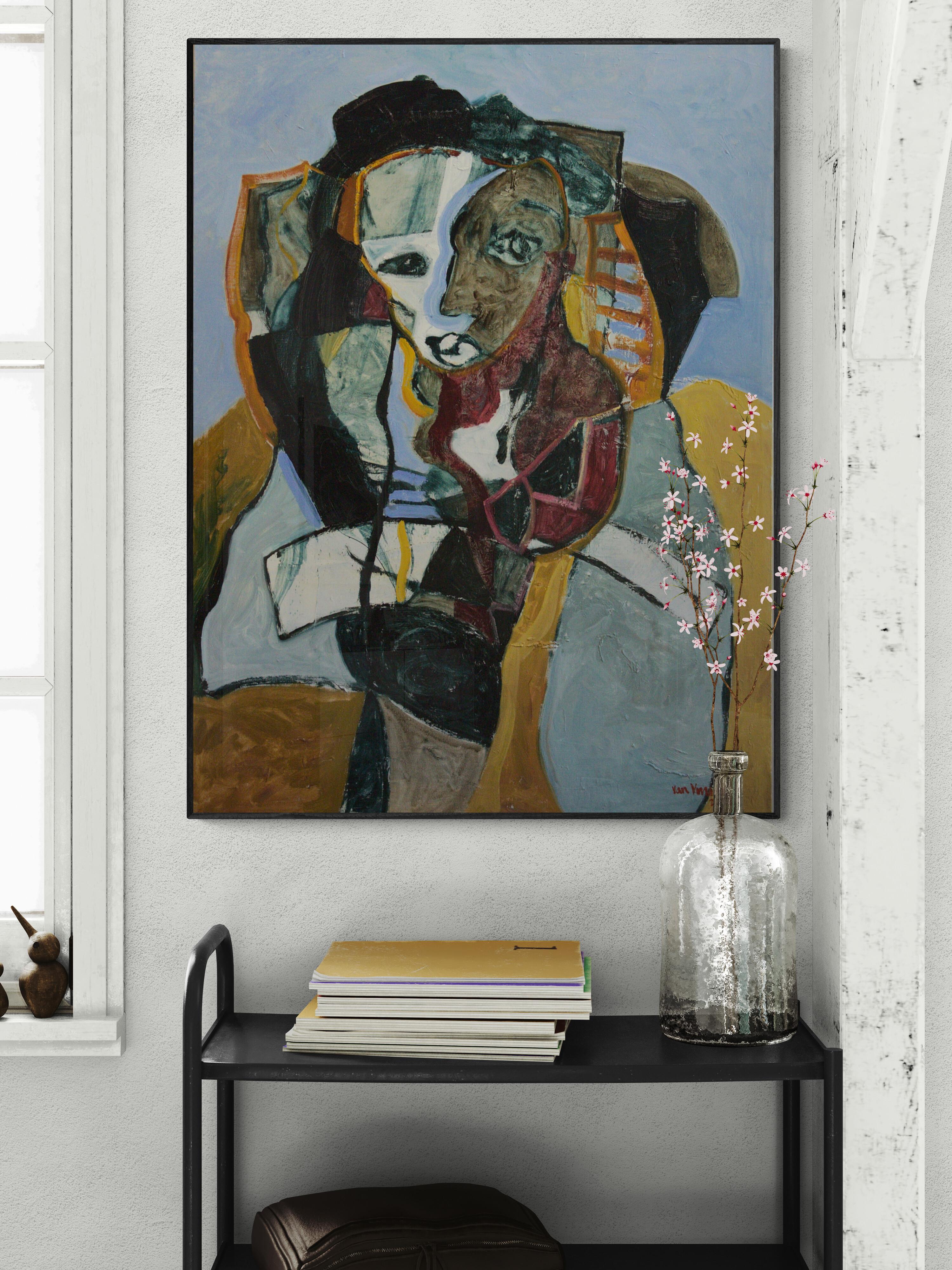 Expressionist Portrait Oil Painting 