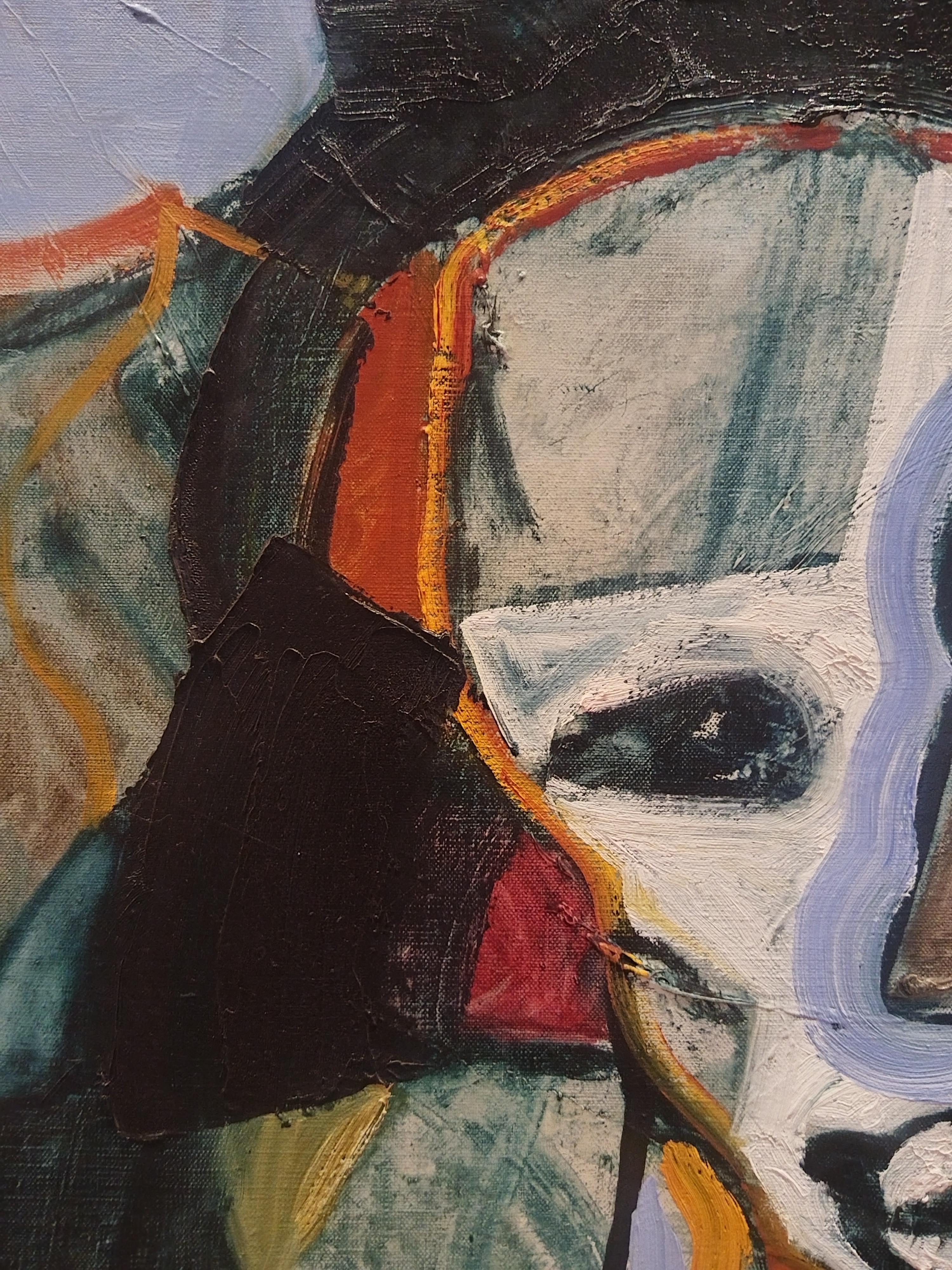 Expressionist Portrait Oil Painting 