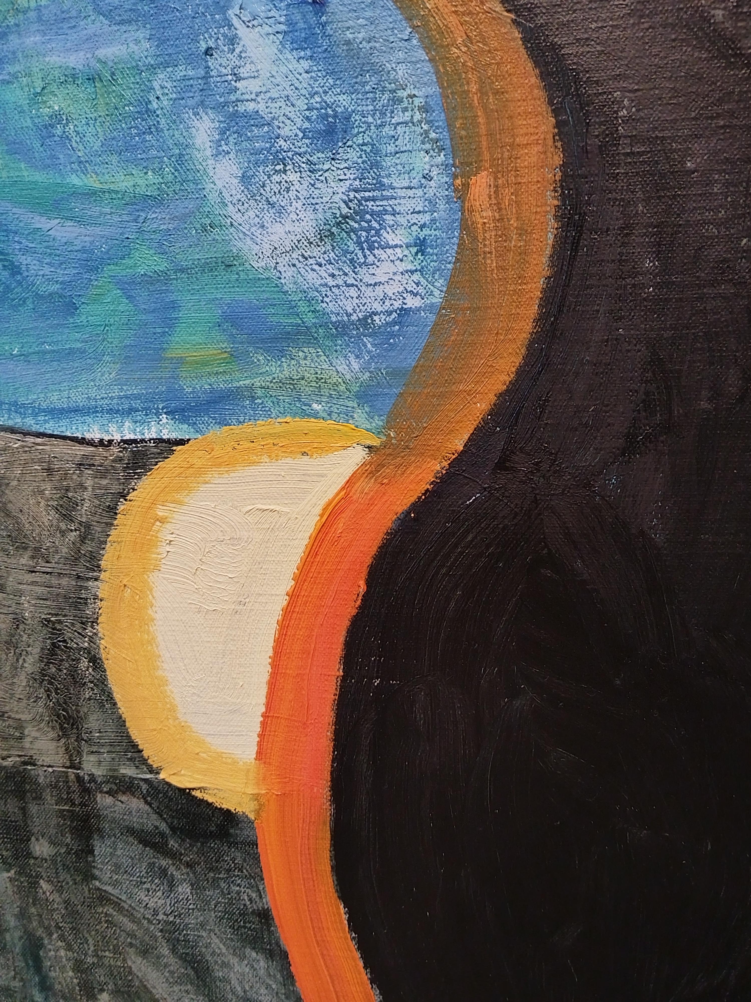 Este óleo sobre lienzo de lino belga tensado, de colores vivos, representa a personas y situaciones con las que el artista ha tenido contacto. Aunque las obras no son, en sentido estricto, retratos de personas concretas, son los sentimientos