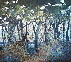 Large Expressive Landscape Oil Painting "Tidal"