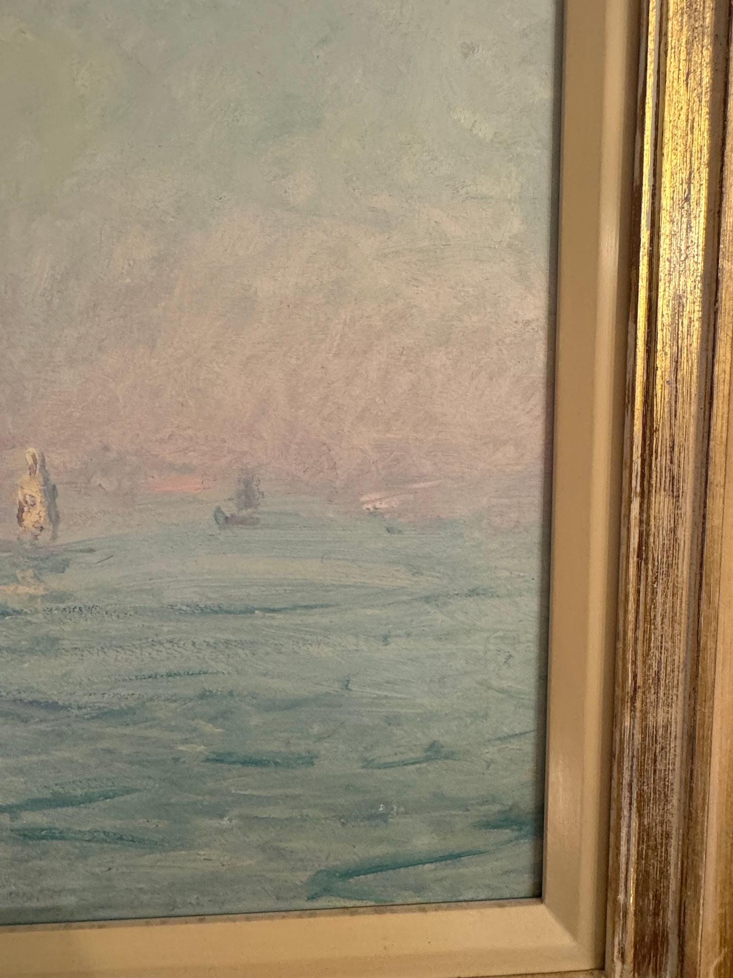 Early 20th century French Impressionist landscape, St.Marks, Venice at Sunrise 2
