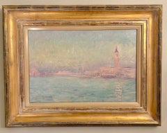 Early 20th century French Impressionist landscape, St.Marks, Venice at Sunrise