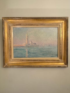 Early 20th century French Impressionist landscape, St.Marks, Venice at Sunrise