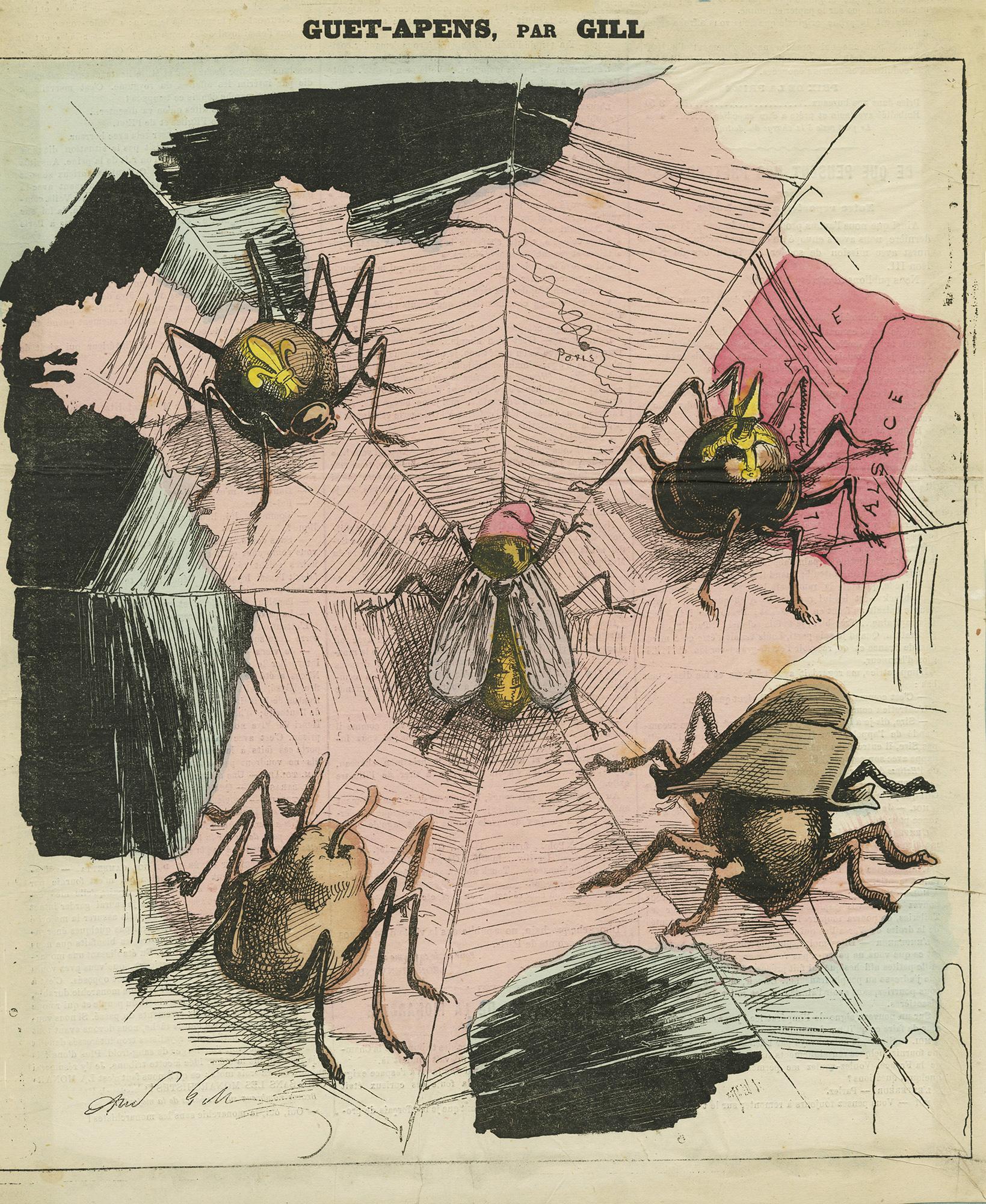 Guet-Apens, par Gill; Titelillustration von L'Eclipse, 17. März 1872