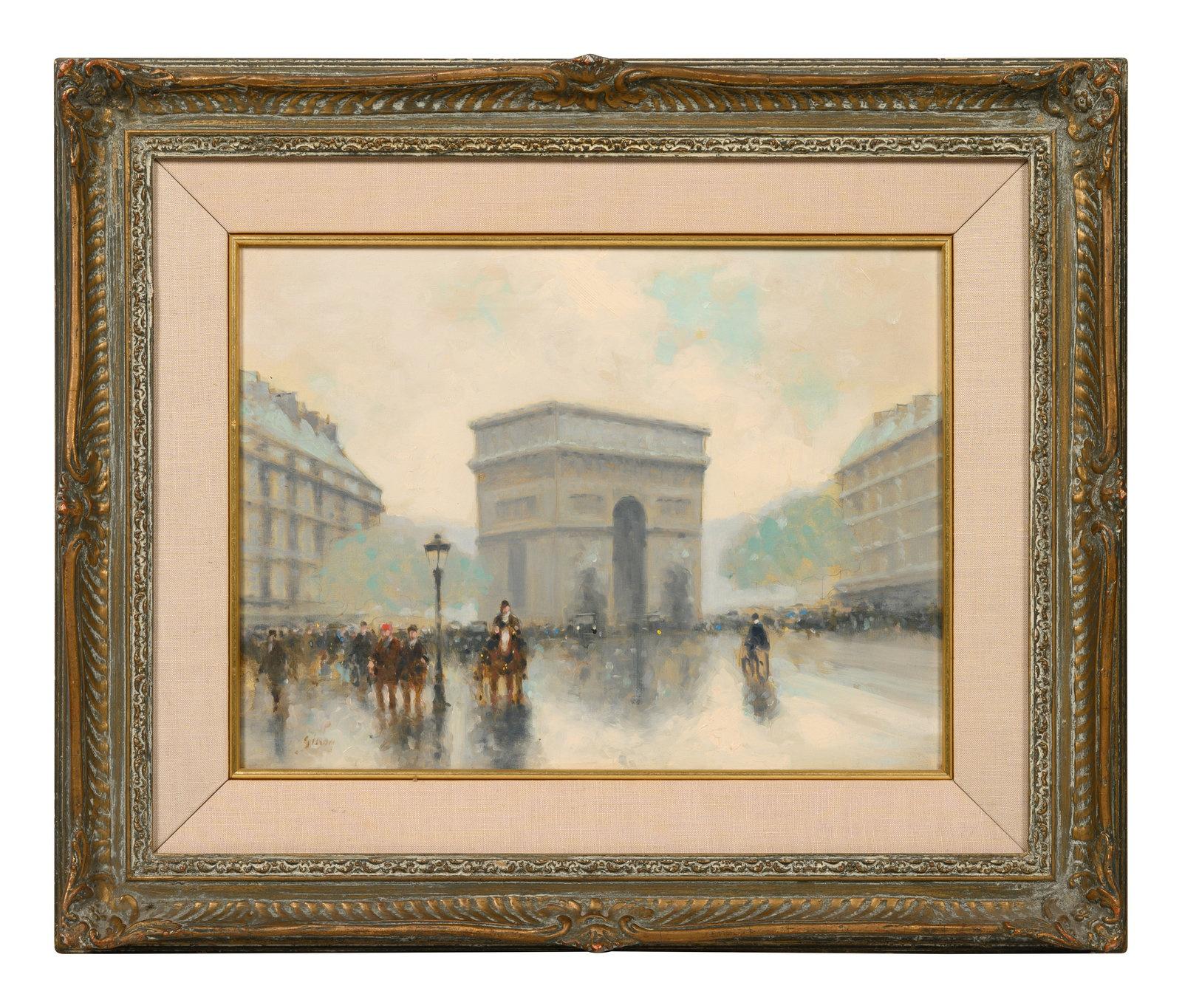 Andre Gisson - Arc De Triomphe - Painting by André Gisson