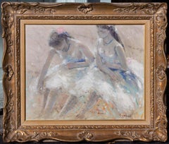 Retro Impressionist Painting "Ballerina" by Andre Gisson 