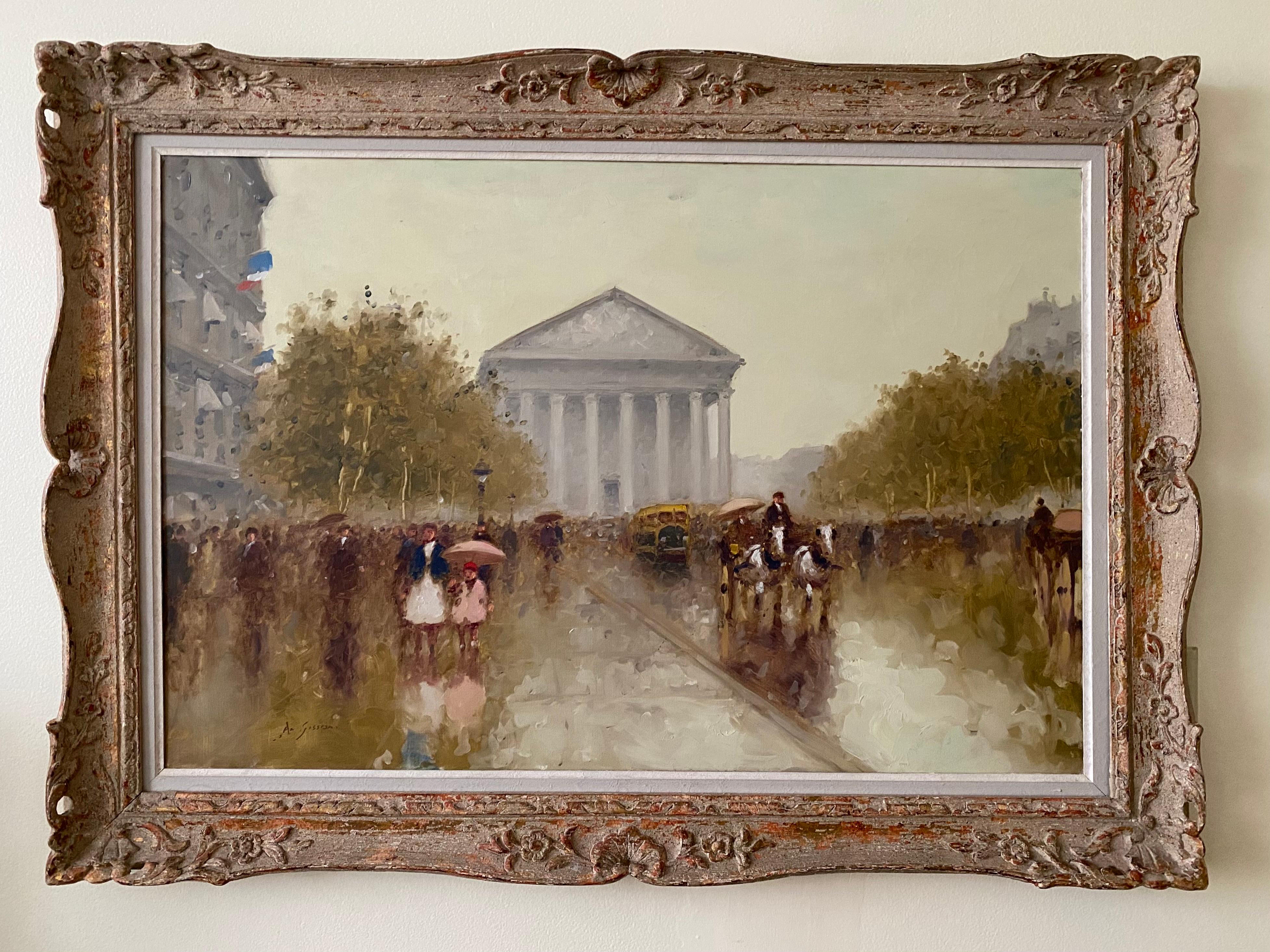 Le Madeleine, Paris - Painting by André Gisson