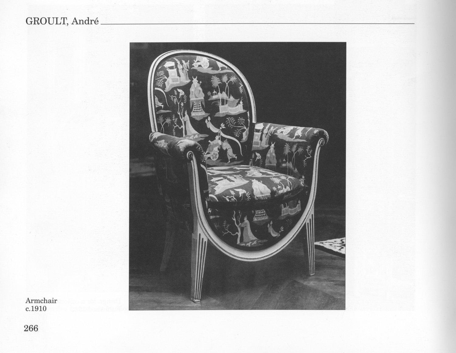 Bois Andre Groult Early Art Deco Single Club Chair en vente