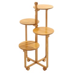 André Groult four-tiered table maple and beech wood circa 1920