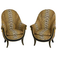 André Groult Pair of Rare Bergères