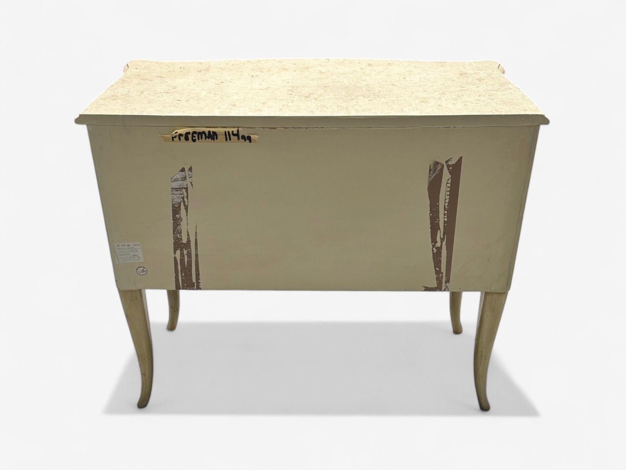 Stile Andre Groult, Art Déco, Carta pergamena, A. Stone, Comodino, anni '90 in vendita 5