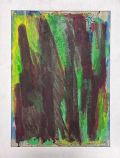 French Expressionist Abstract 20th Century Oil Painting Blaze of Colors
