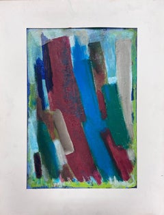 French Expressionist Abstract 20th Century Oil Painting Blaze of Colors