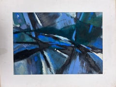 French Expressionist Abstract 20th Century Oil Painting Blaze of Colors