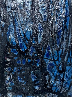 Peinture à l'huile expressionniste française abstraite du 20e siècle - Blaze of Colors