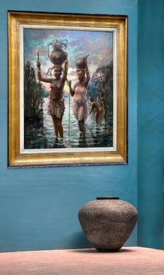 I portatori d'acqua" di André Hallet, Liegi, Belgio 1890 - 1959 Kisenyi, Ruanda