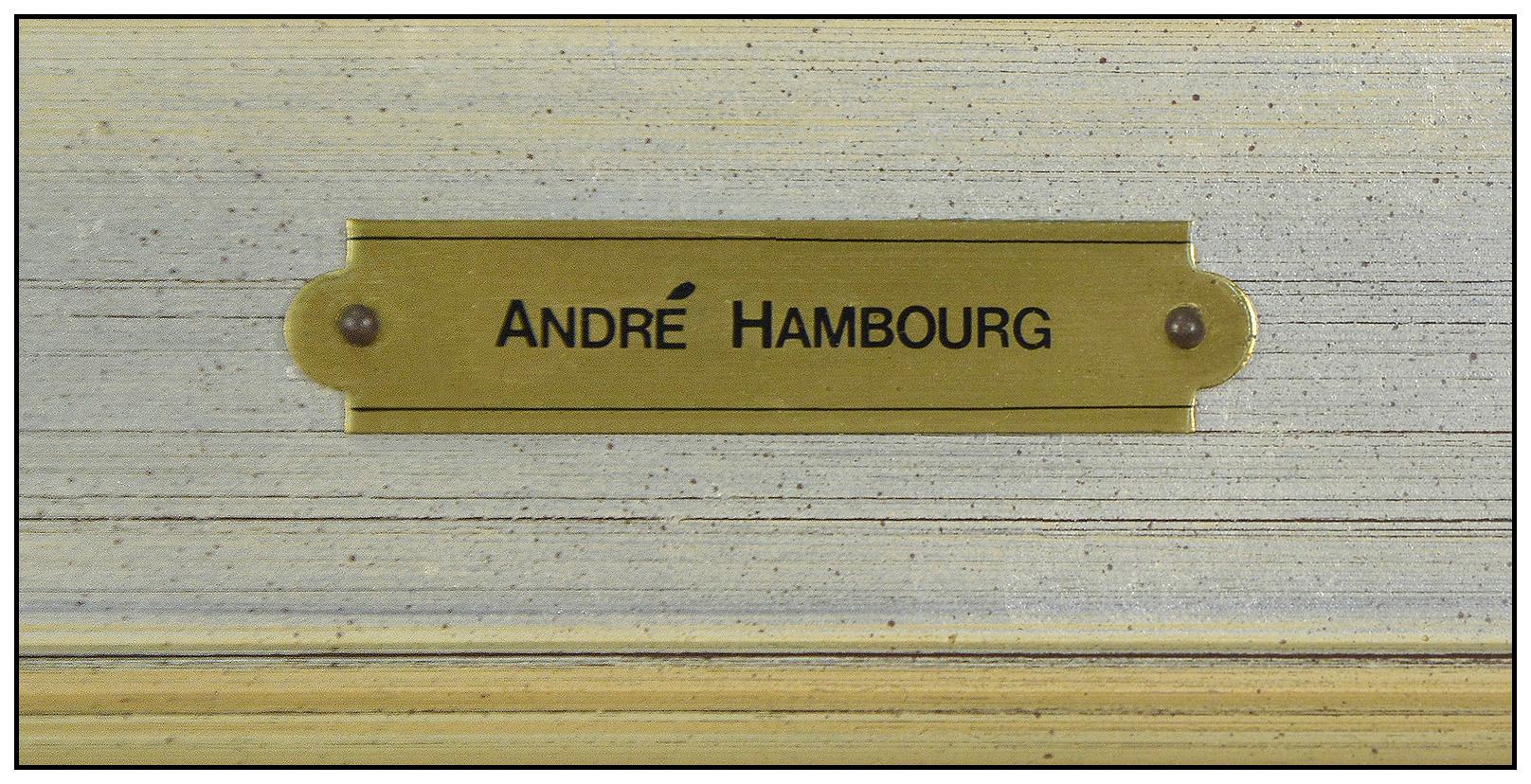 Andre Hambourg Original Painting Oil On Canvas Signed Landscape Beach Framed Art 4