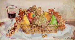 La Corbeille de Fruits - Bodegón moderno al óleo de André Hambourg