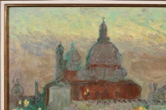 La Salute le Soir - Venezia - Paesaggio moderno dipinto ad olio da André Hambourg