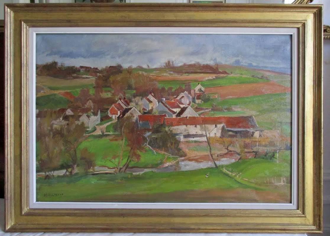 French Summer  landscape - by Modigliani's brother-in-law - Painting by André Hébuterne