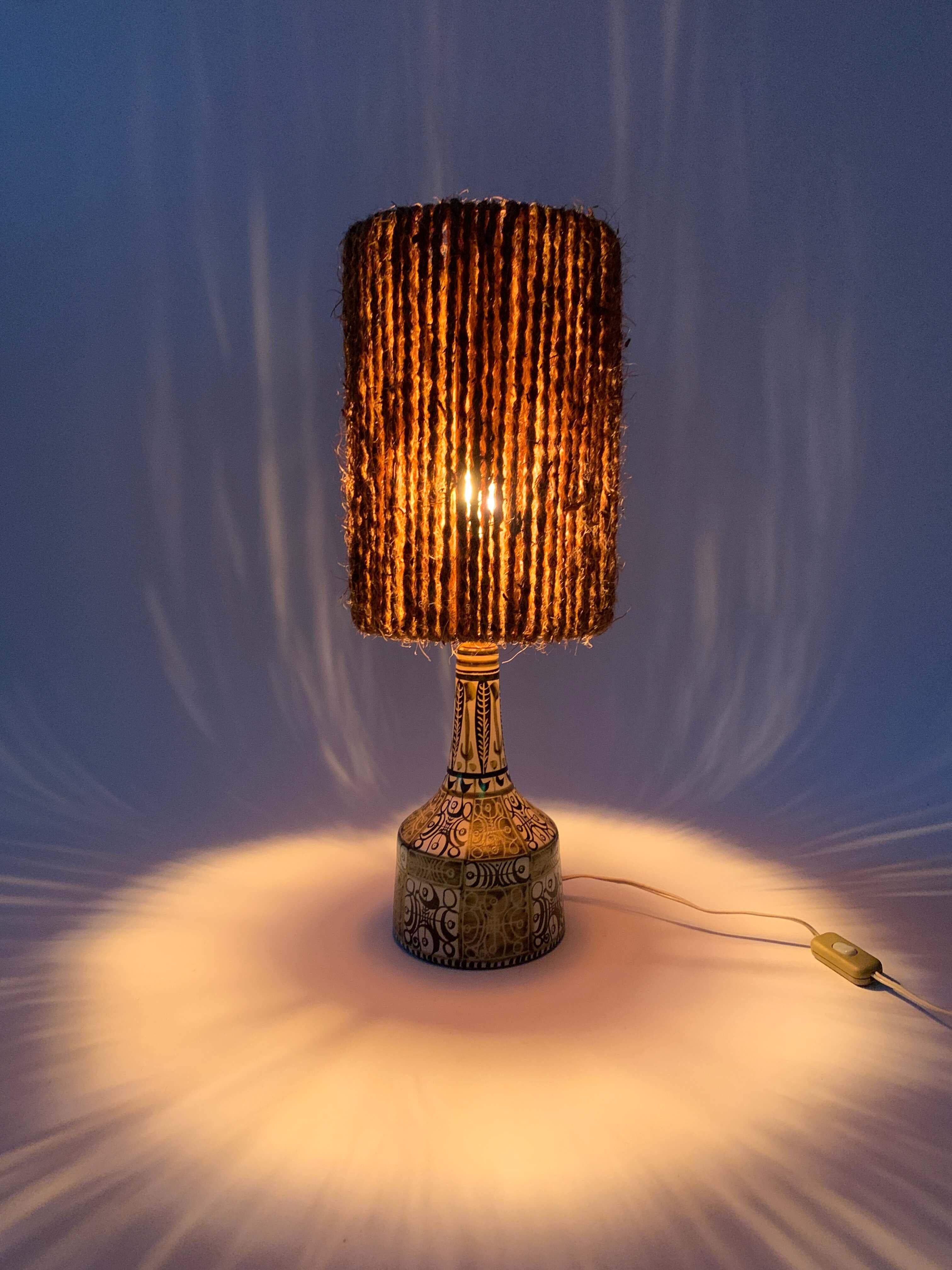 20th Century André Horellou set of 2 table lamps For Sale