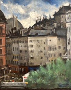 Antique Houses of Geneva, Switzerland