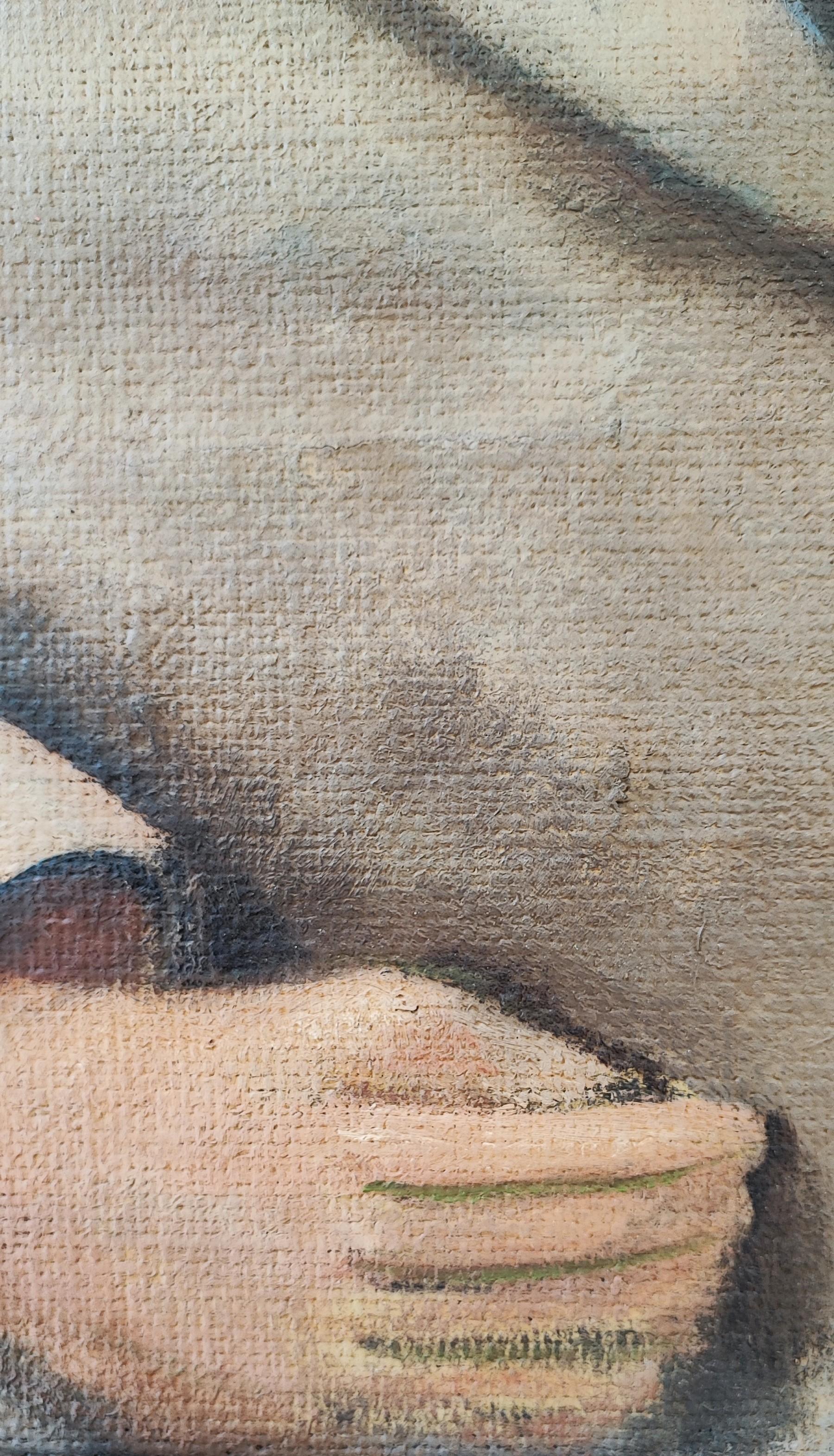 Portrait of a woman in front of a seascape For Sale 3