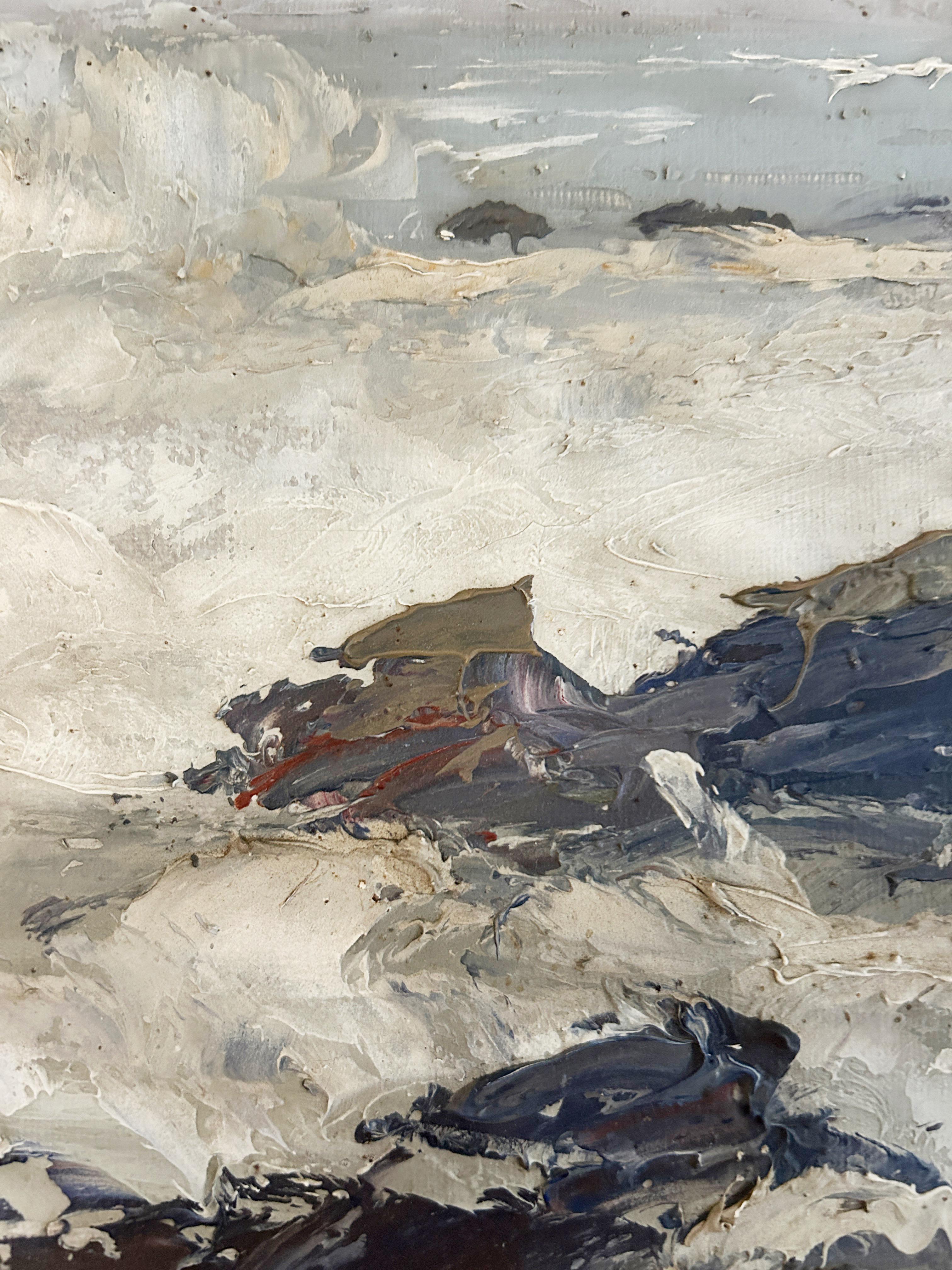 Seaside landscape at Quiberon (France), oil on canvas 2