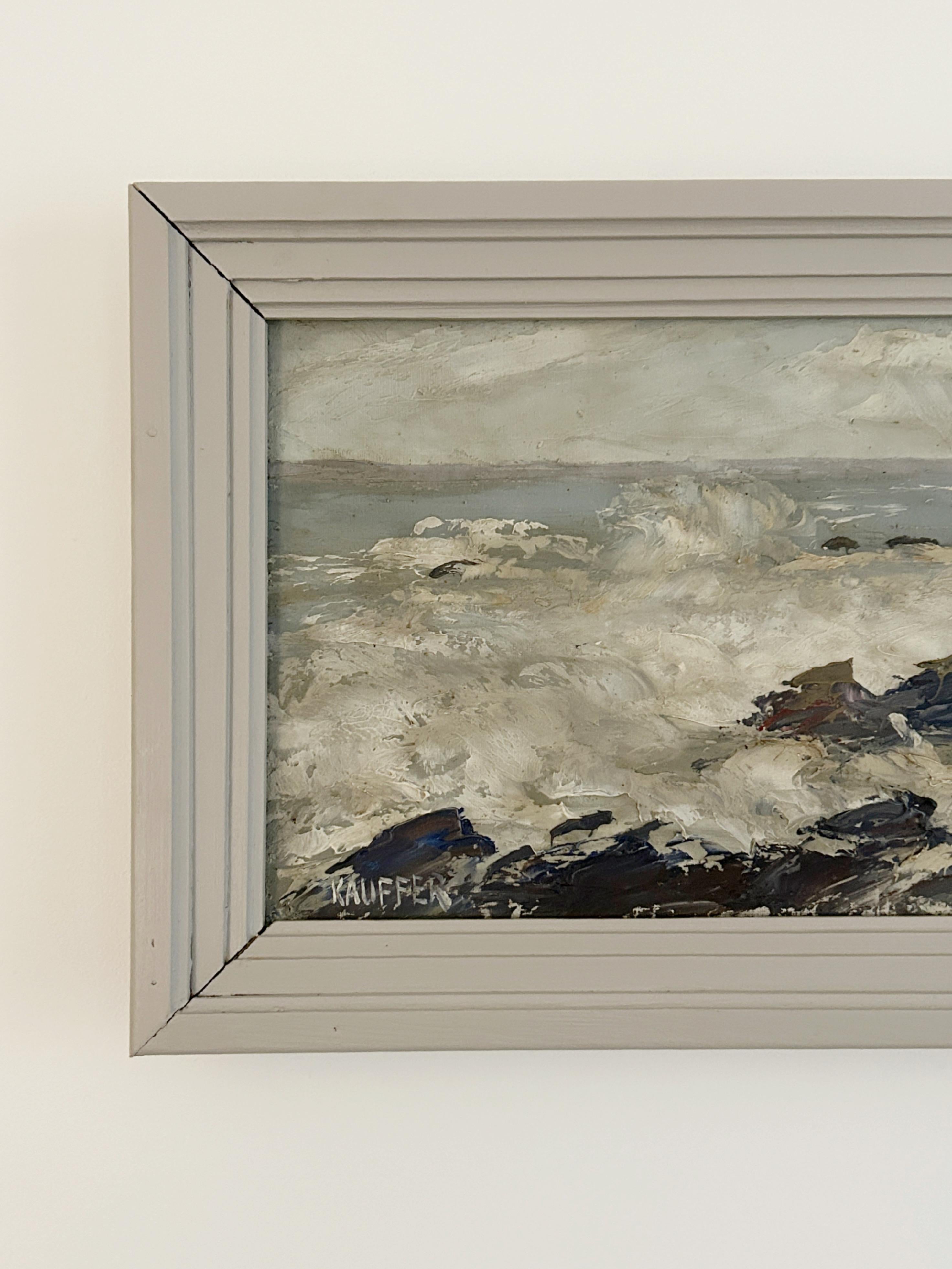 Seaside landscape at Quiberon (France), oil on canvas 3