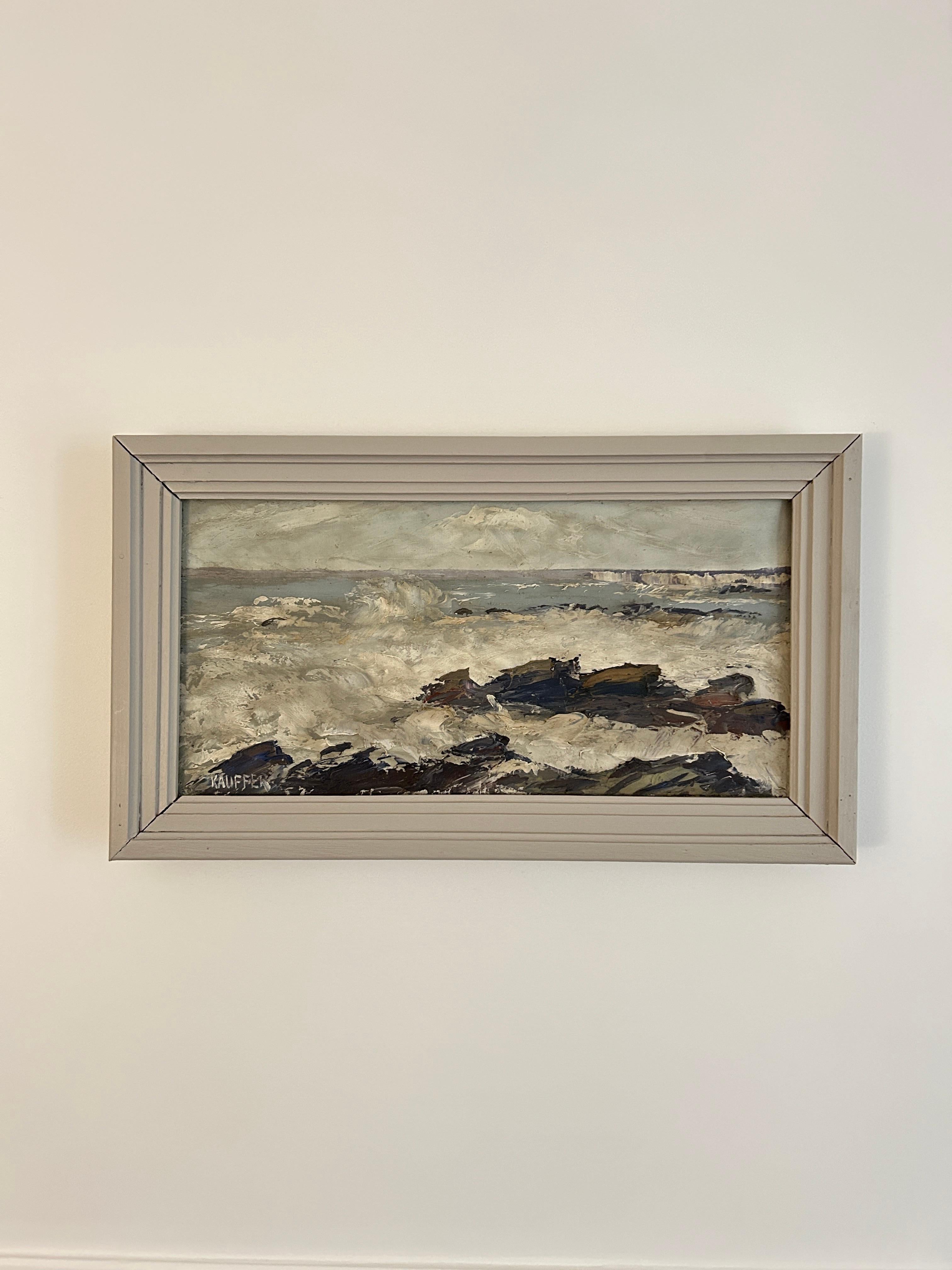 Seaside landscape at Quiberon (France), oil on canvas 4