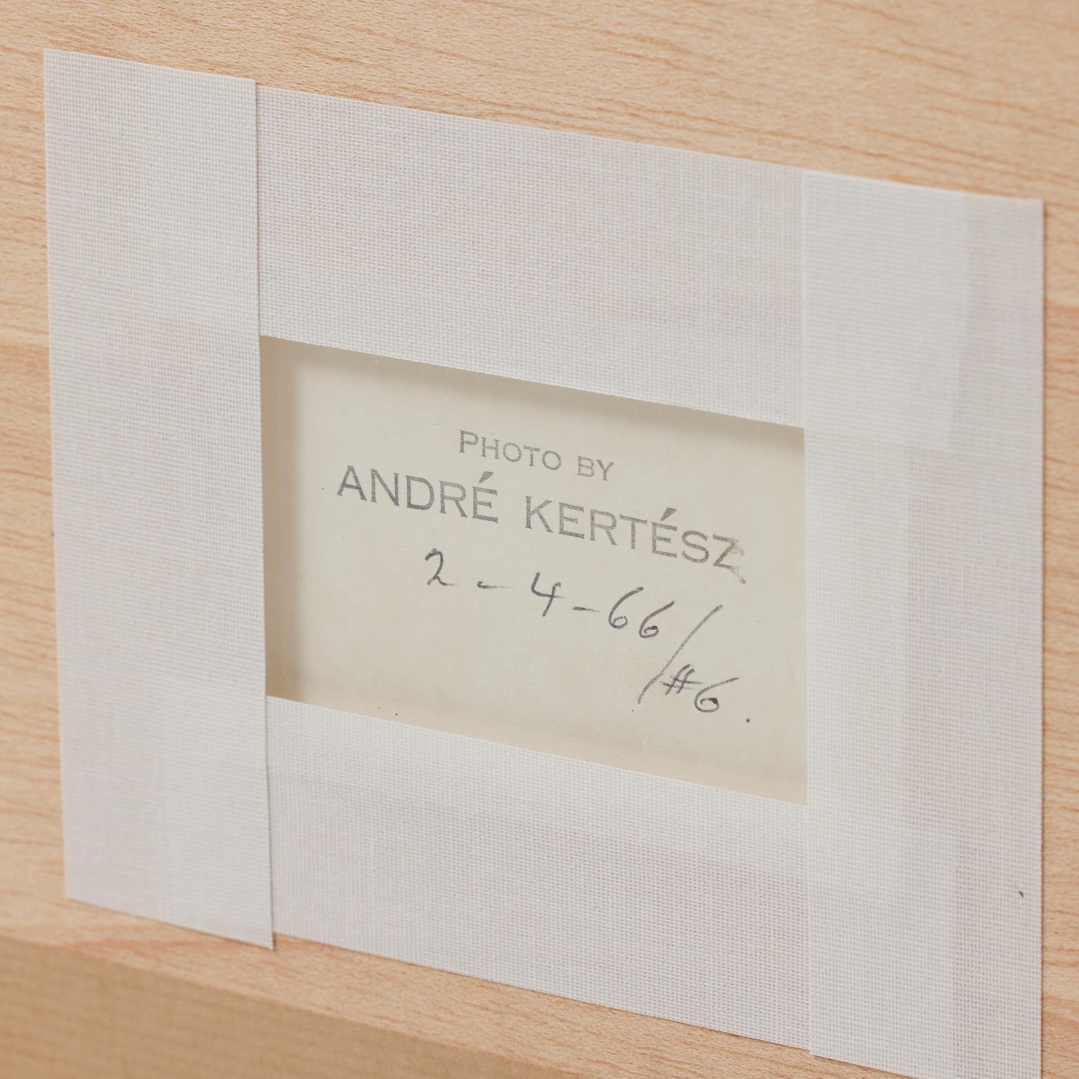Andre Kerstesz Photographie encadrée et tamponnée en noir et blanc en vente 6