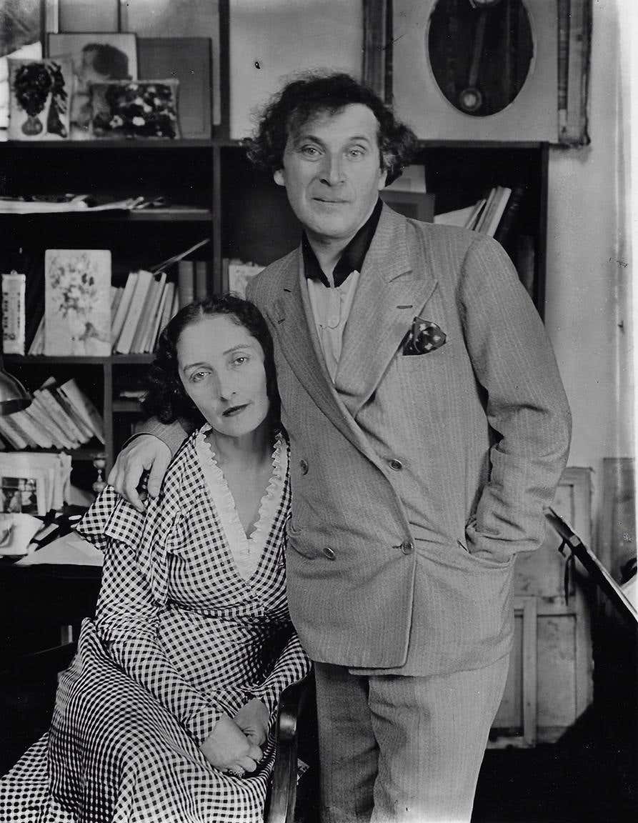 Marc Chagall and his wife Bella circa